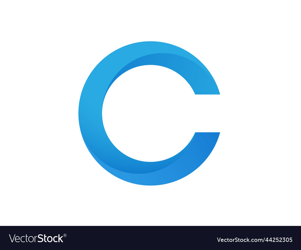 Modern c letter logo design Royalty Free Vector Image