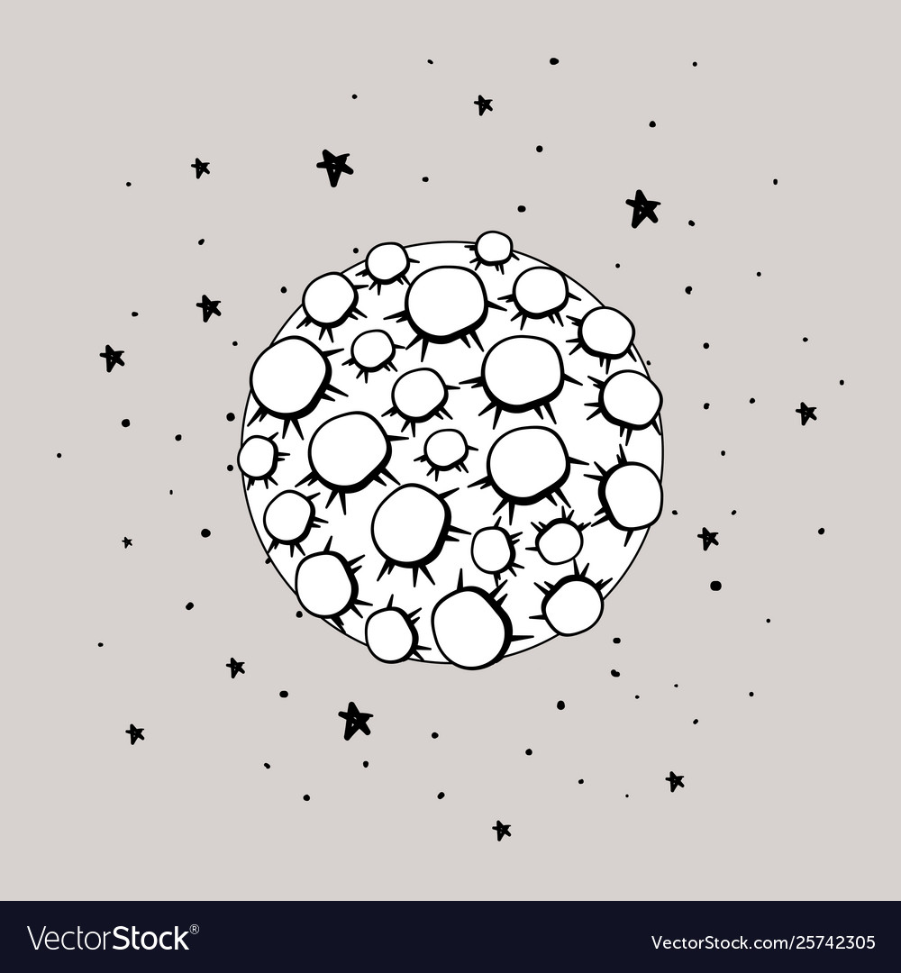 Moon and stars design Royalty Free Vector Image