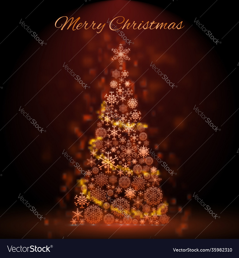 Christmas tree background Royalty Free Vector Image