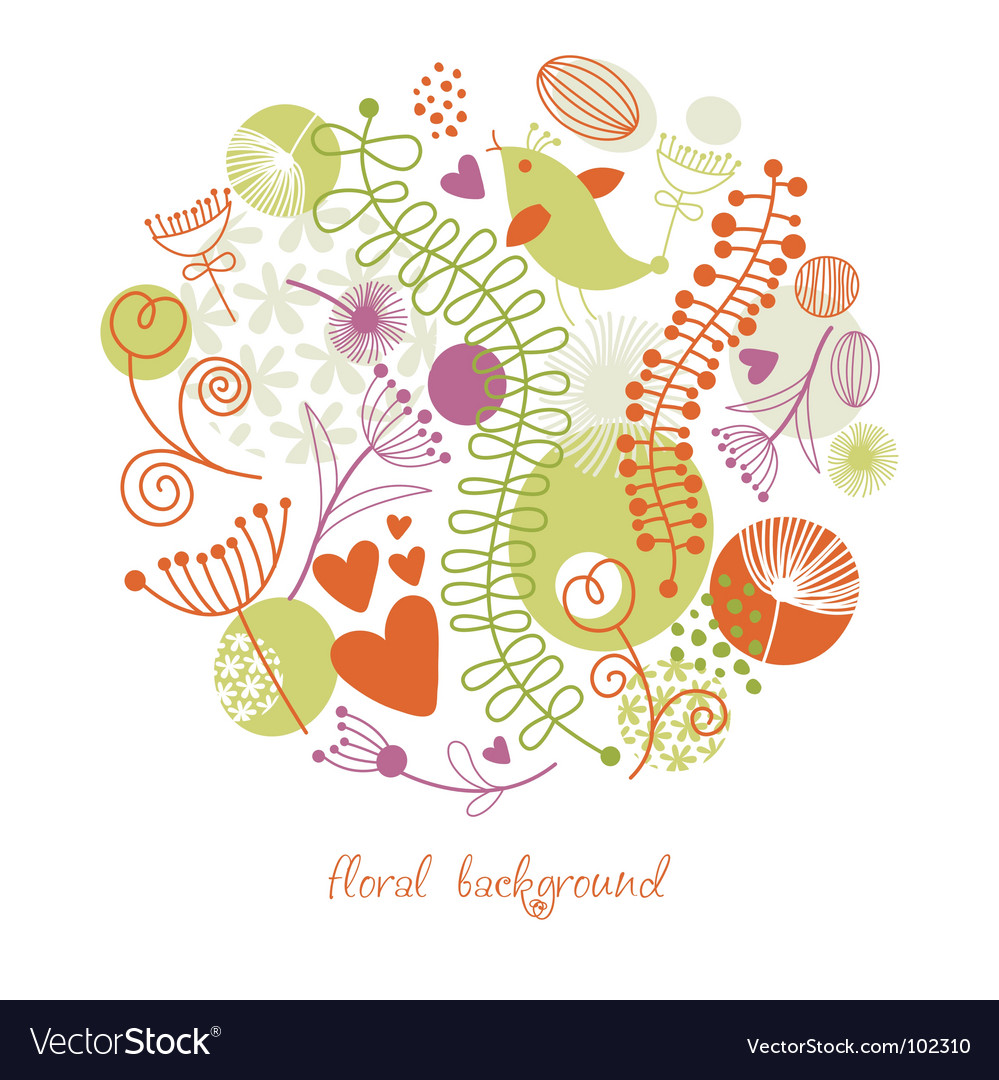 Floral illustration Royalty Free Vector Image - VectorStock