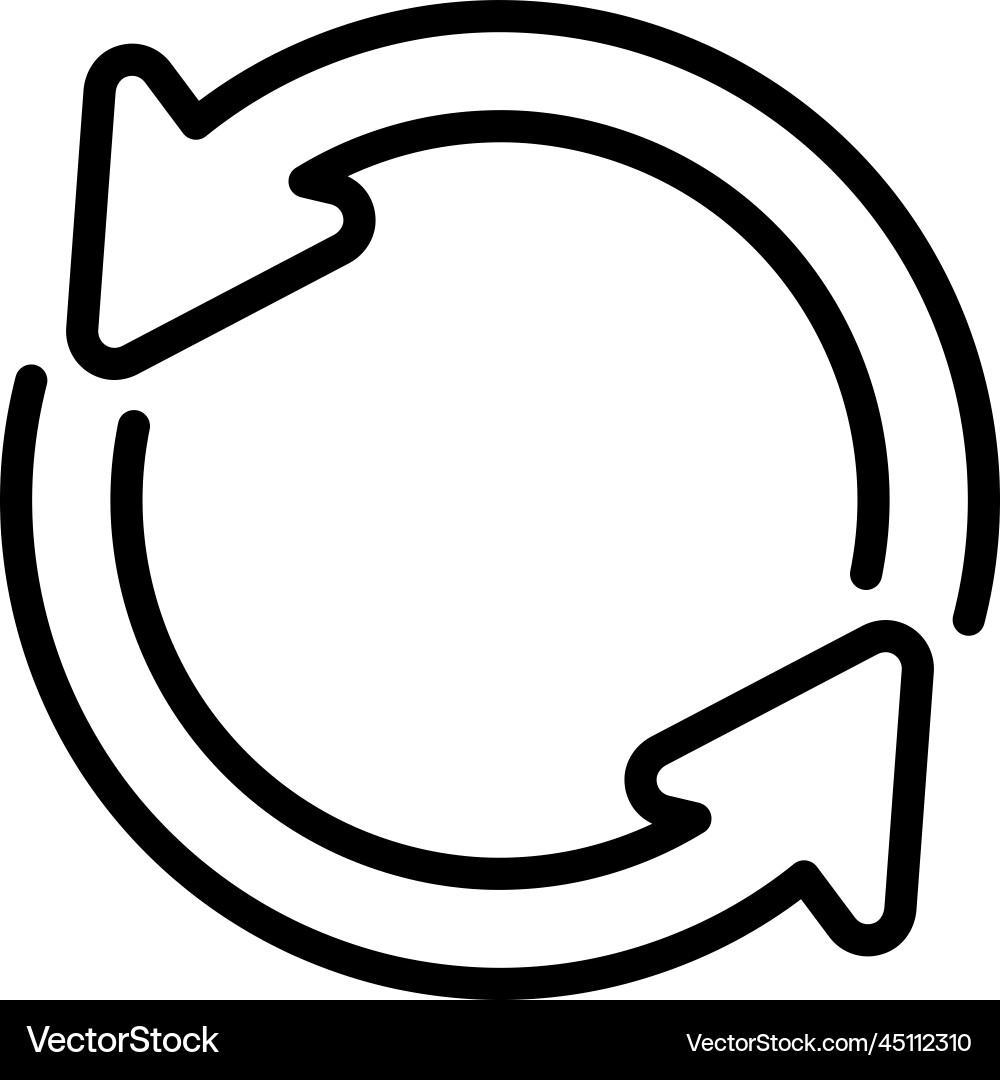 Refresh sync icon Royalty Free Vector Image - VectorStock