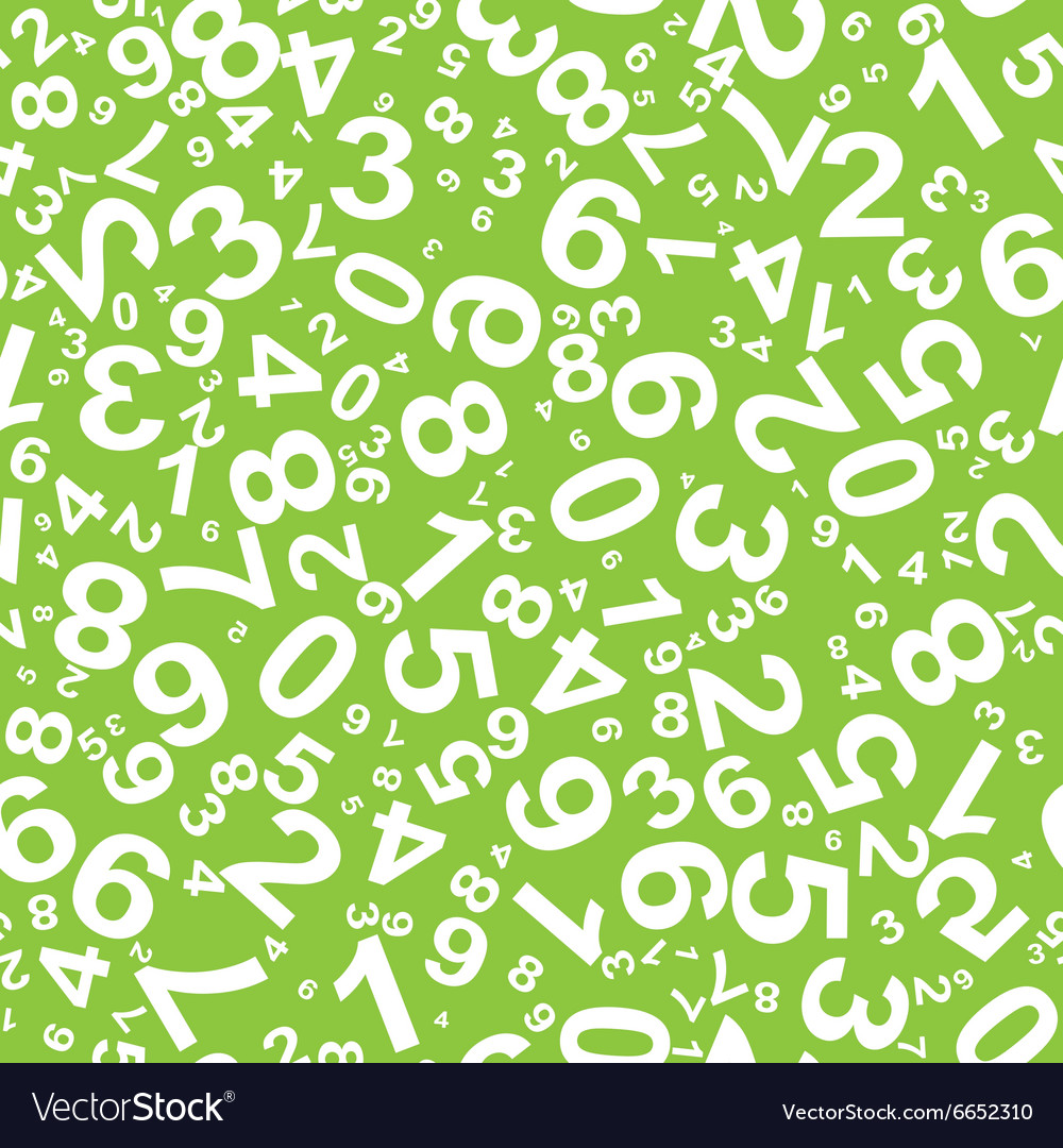 Seamless pattern with numbers Royalty Free Vector Image