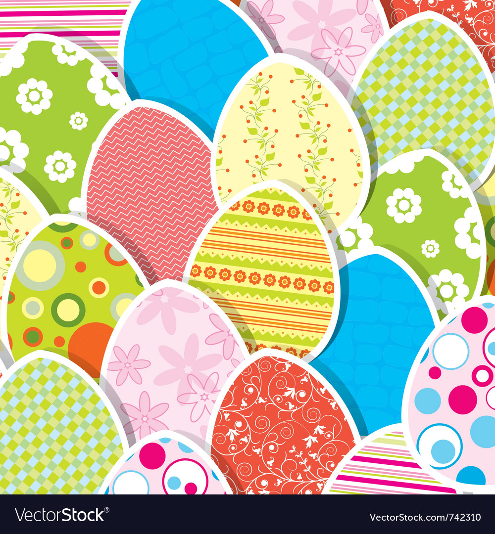 Template Egg Greeting Card Royalty Free Vector Image