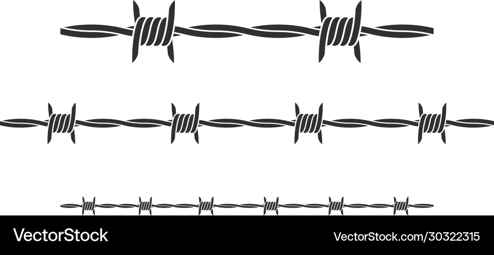 Barbed wire Royalty Free Vector Image - VectorStock