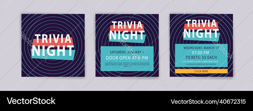 Trivia Vector Background