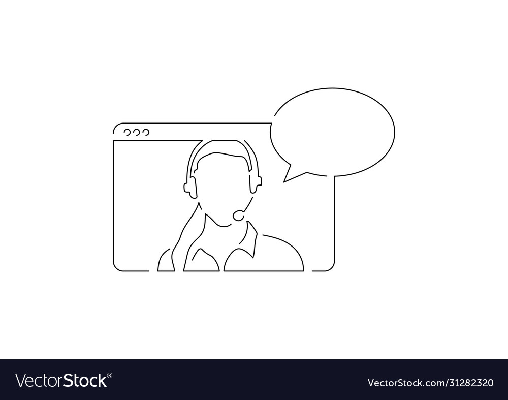 Communication line drawing Royalty Free Vector Image