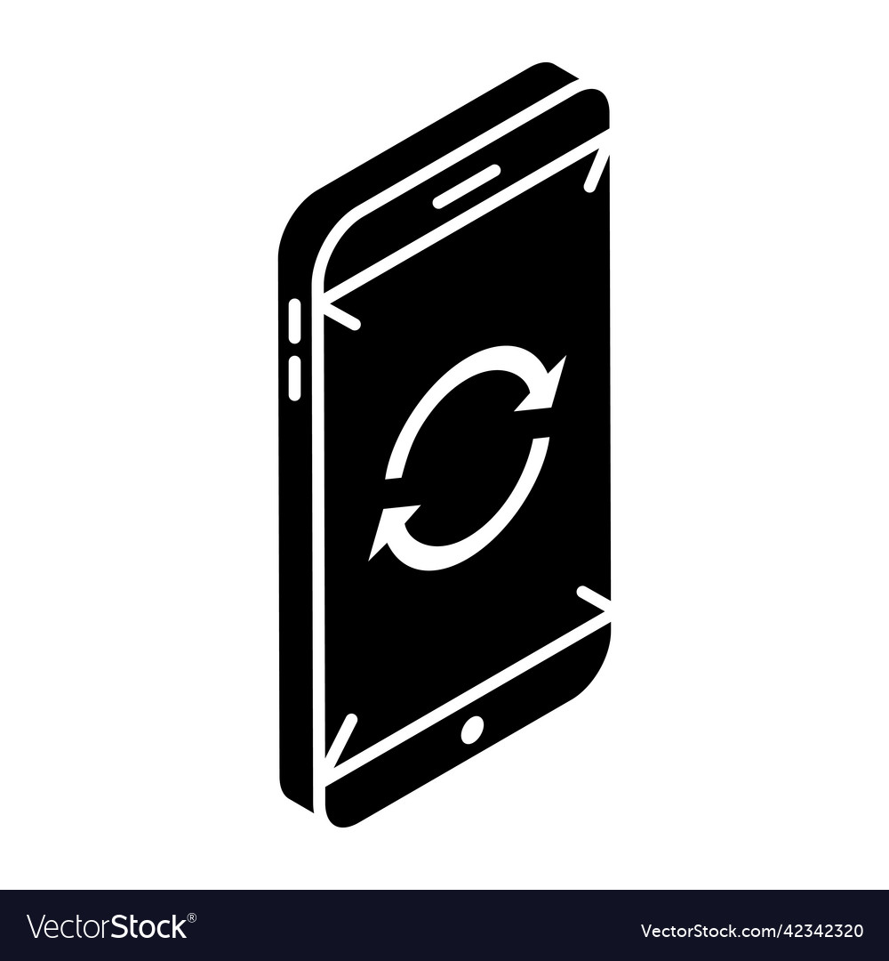 Mobile sync Royalty Free Vector Image - VectorStock