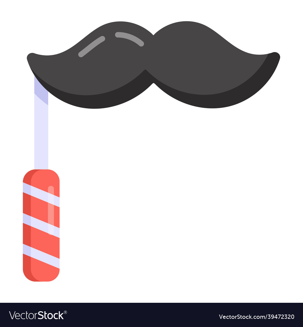 Mustaches Prop Royalty Free Vector Image Vectorstock