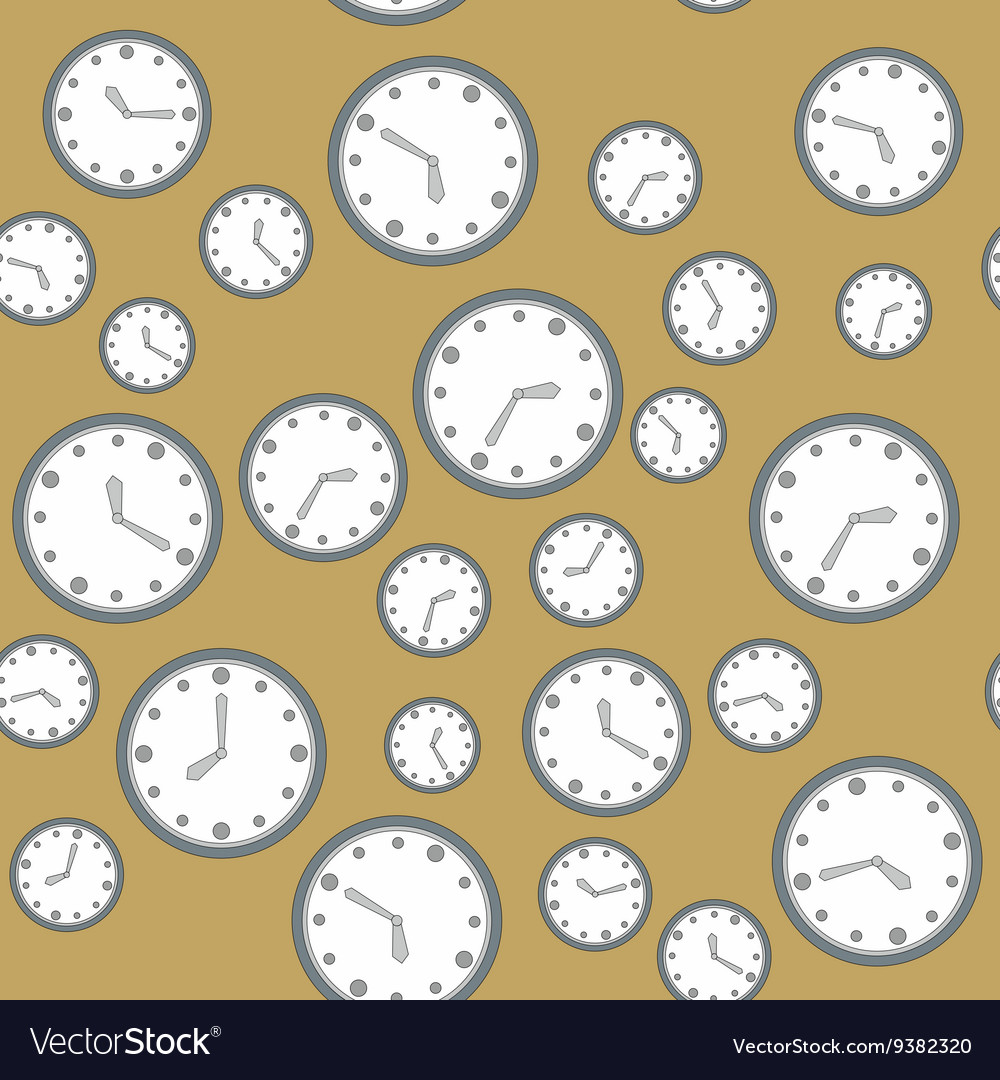 Seamless pattern with watches 571 Royalty Free Vector Image