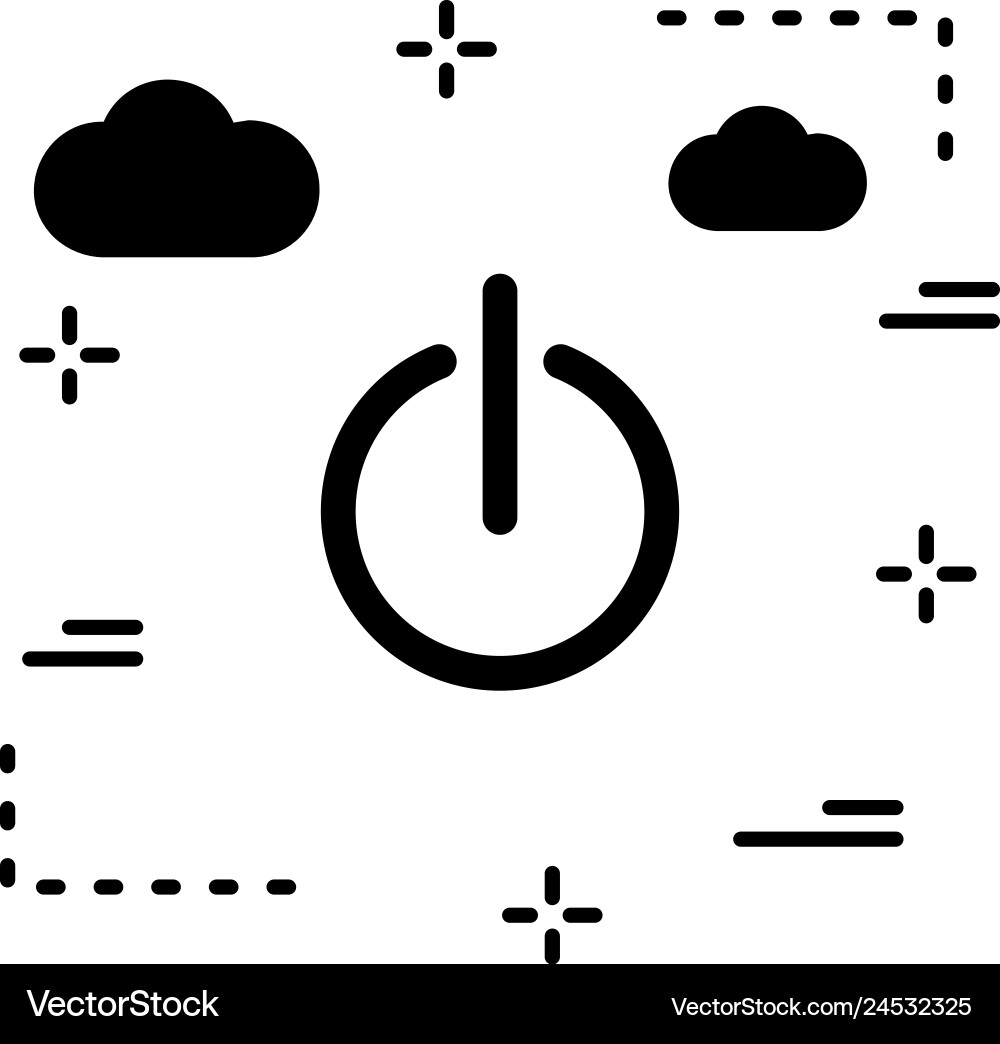 Shutdown icon Royalty Free Vector Image - VectorStock