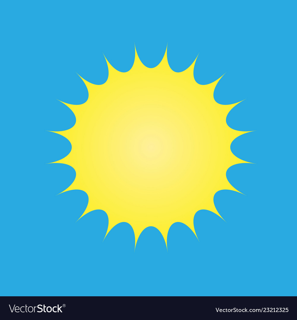 yellow sun blue background flag