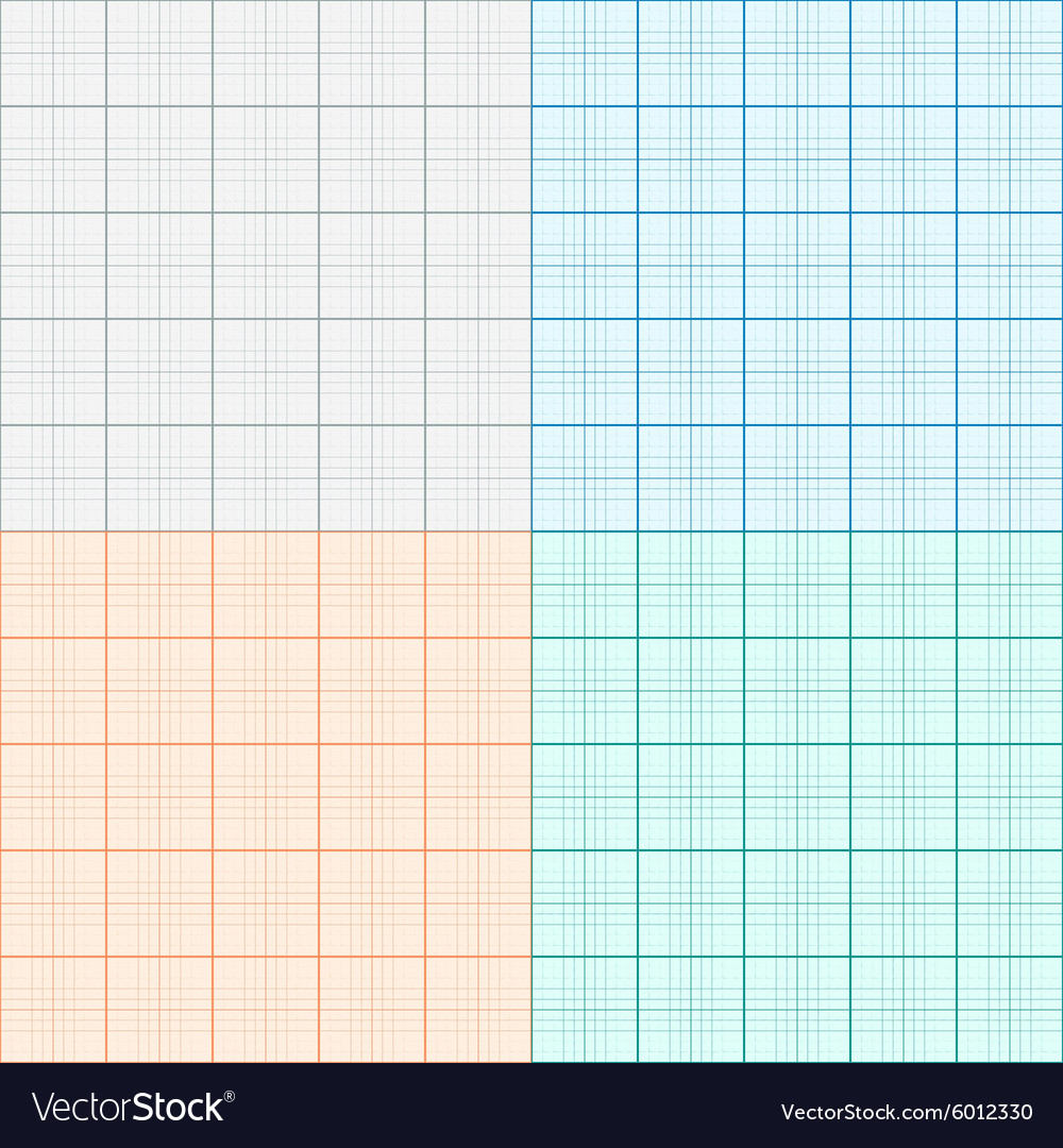 a set of graph paper in four colors plotting paper