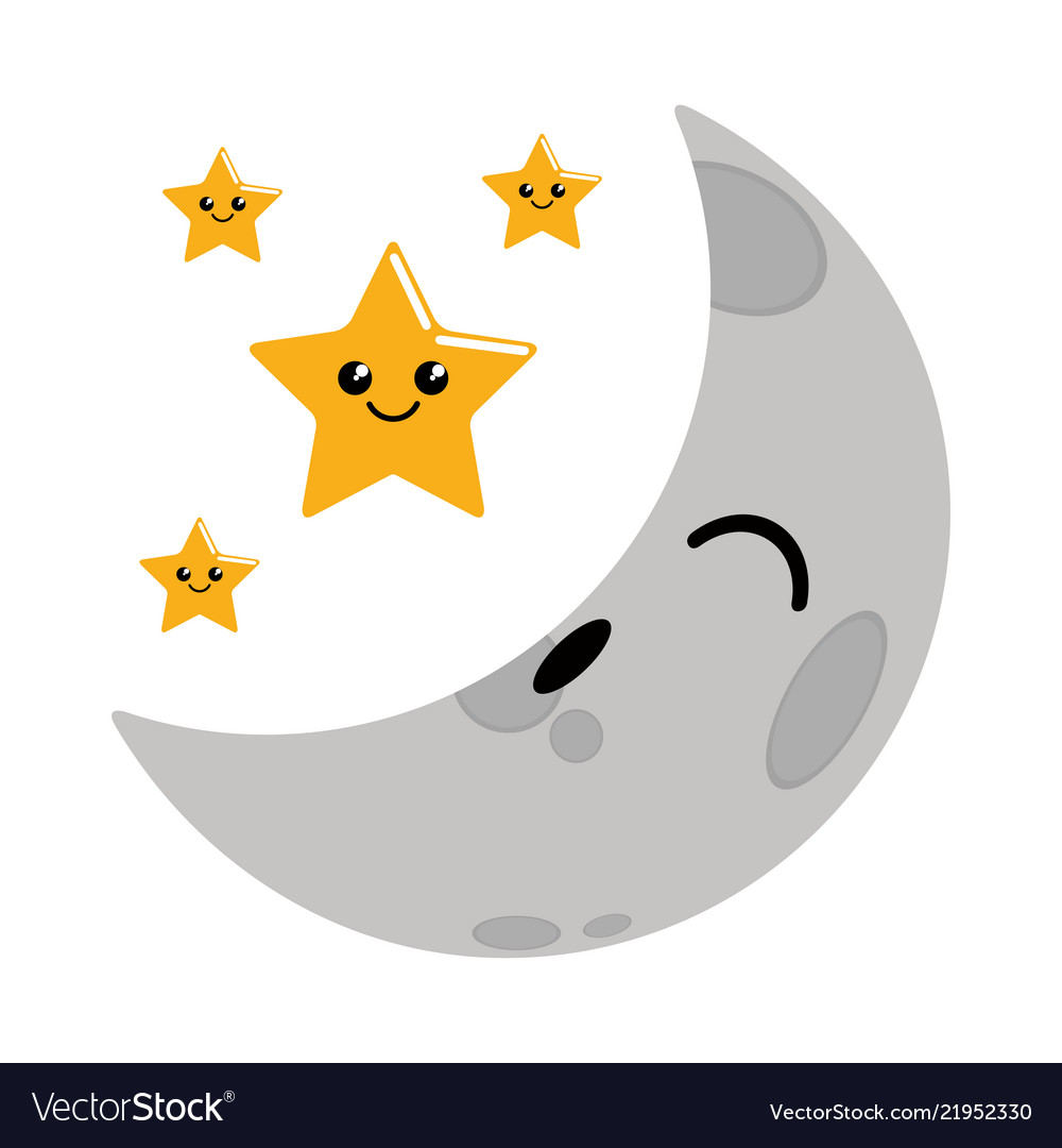 Cute moon icon Stock Vector Image & Art - Alamy