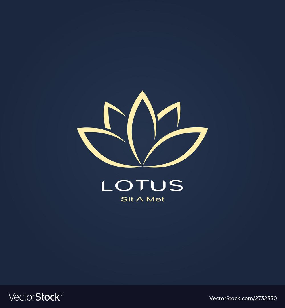 lotus-symbol-royalty-free-vector-image-vectorstock