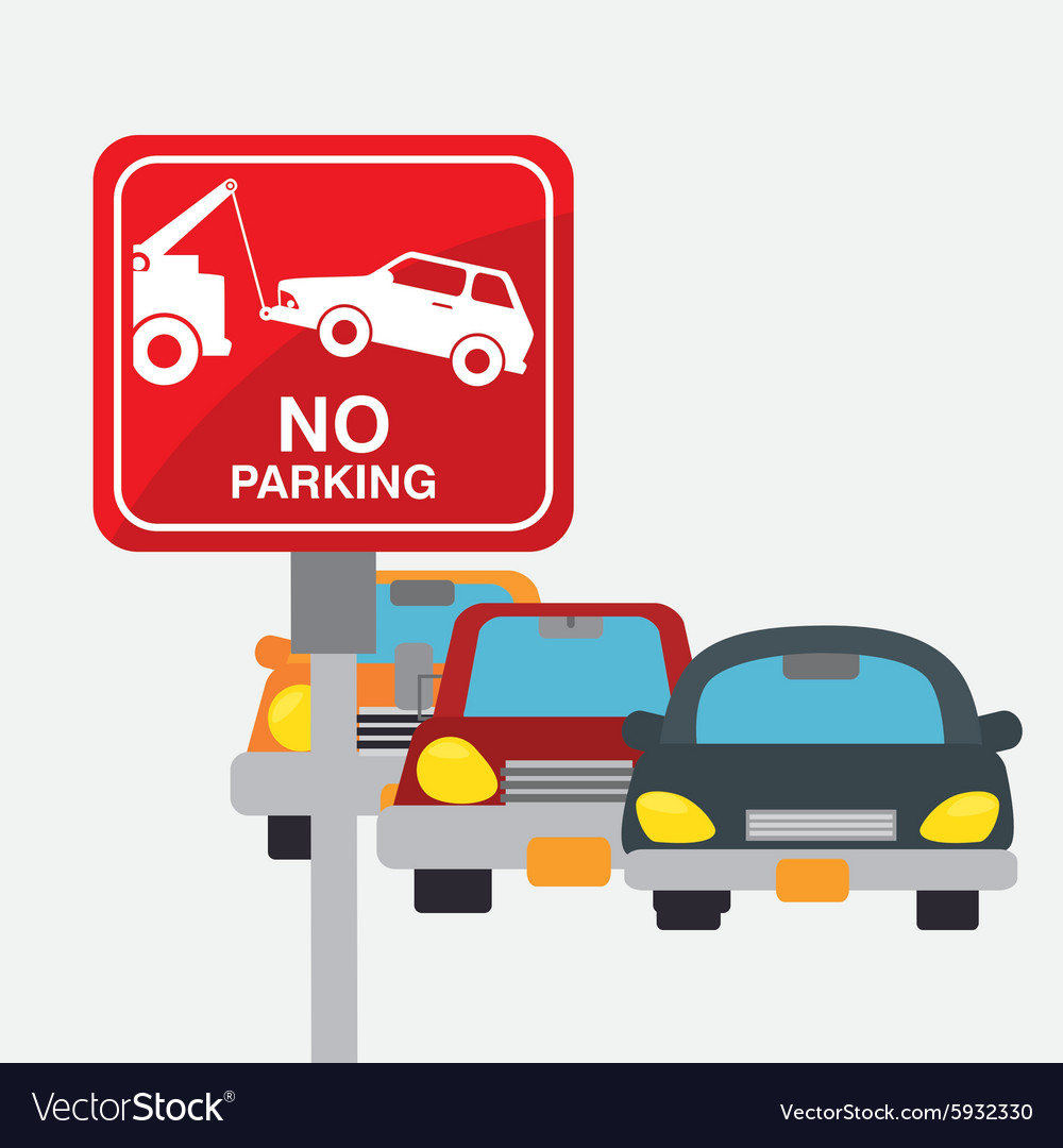 Parking zone graphic design Royalty Free Vector Image