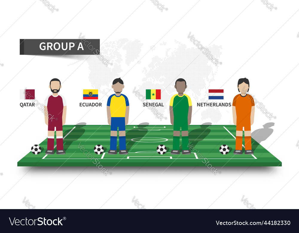 Qatar fifa world cup soccer tournament 2022 Vector Image