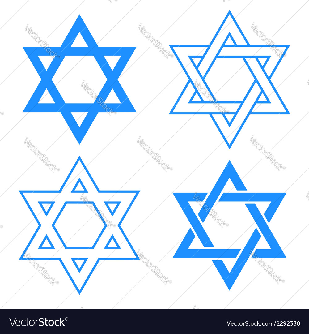 Star Of David Vector
 Star of david symbol Royalty Free Vector Image