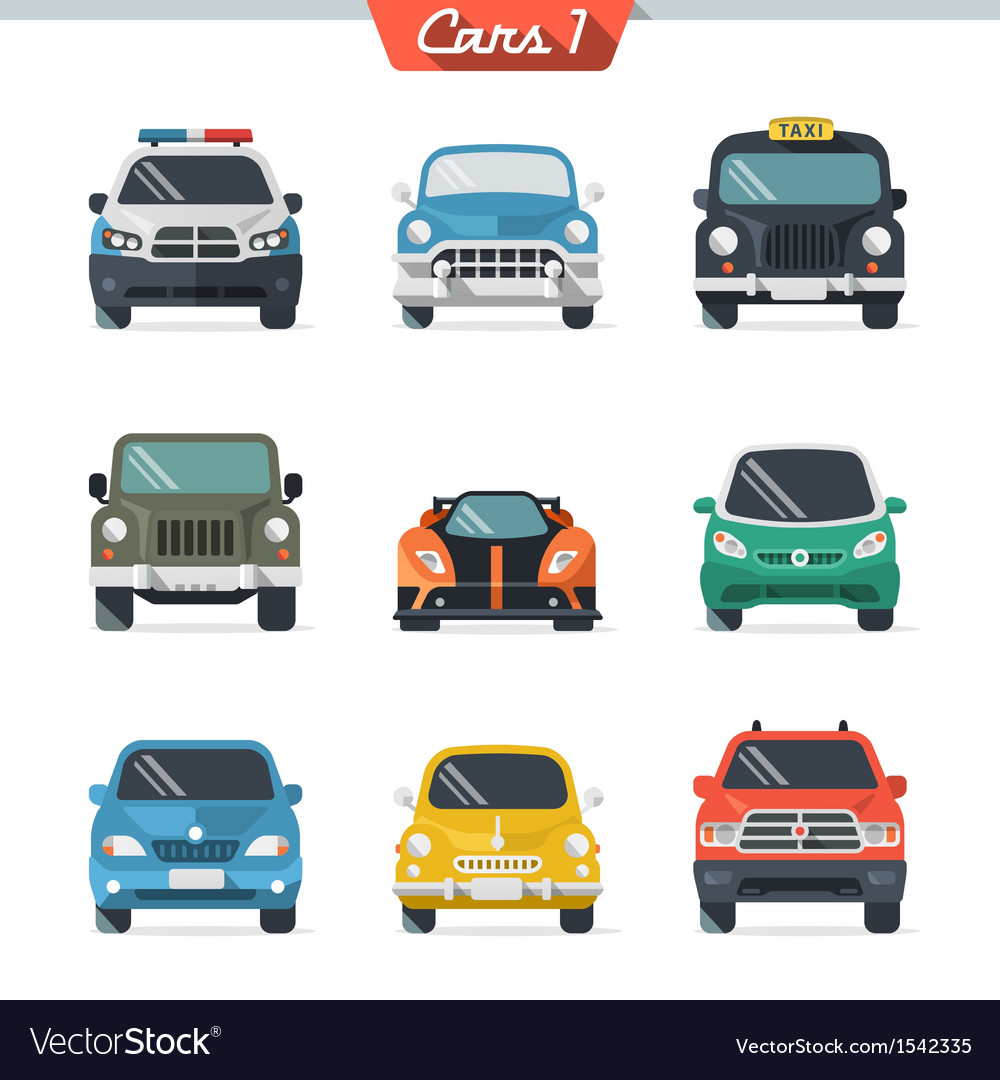 Car type icon set Royalty Free Vector Image - VectorStock