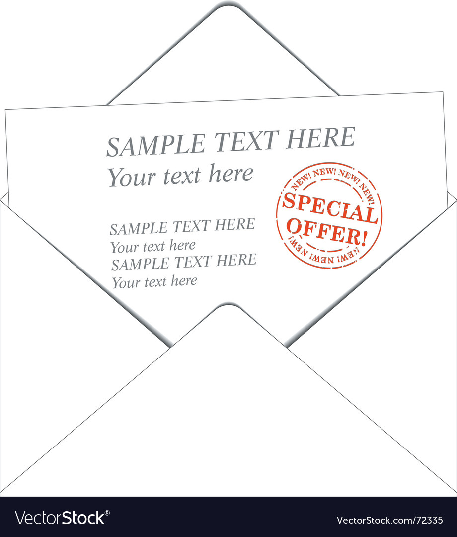 Envelope and message Royalty Free Vector Image