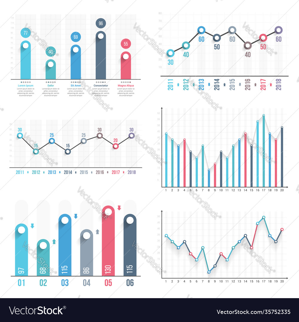 Graphs Royalty Free Vector Image - VectorStock