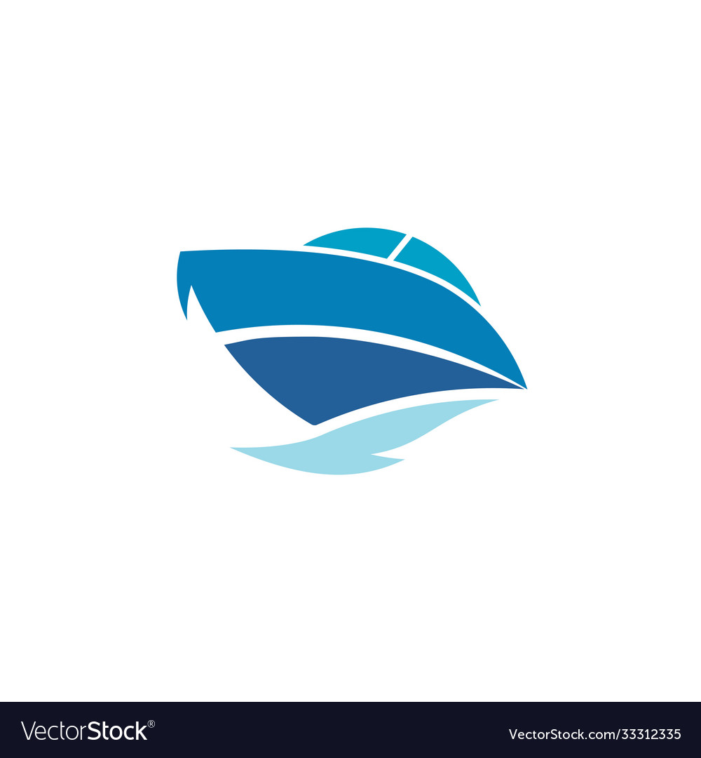 Ship logo design inspiration Royalty Free Vector Image