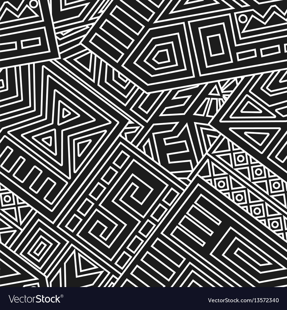 Aztec seamless pattern Royalty Free Vector Image