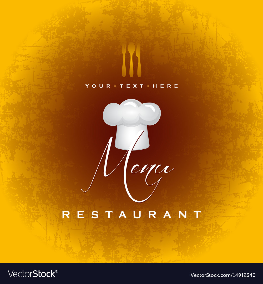 restaurant menu cover page