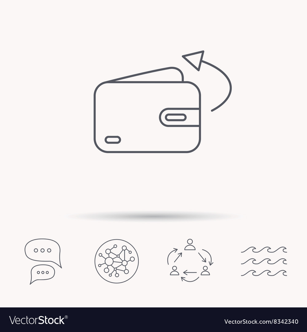 Send Money Icon Cash Wallet Sign Royalty Free Vector Image Send Money Icon Cash Wallet Sign Vector Image