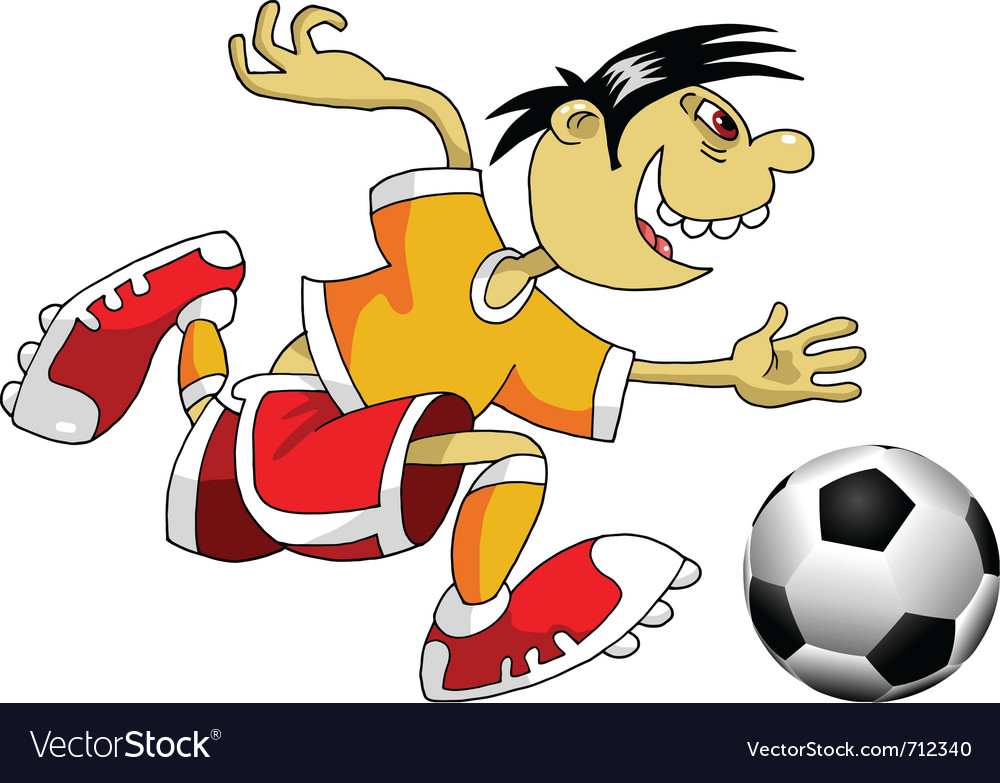 Soccer players Royalty Free Vector Image - VectorStock