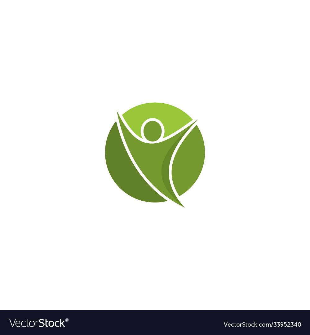 Wellness center logo design concept spa Royalty Free Vector