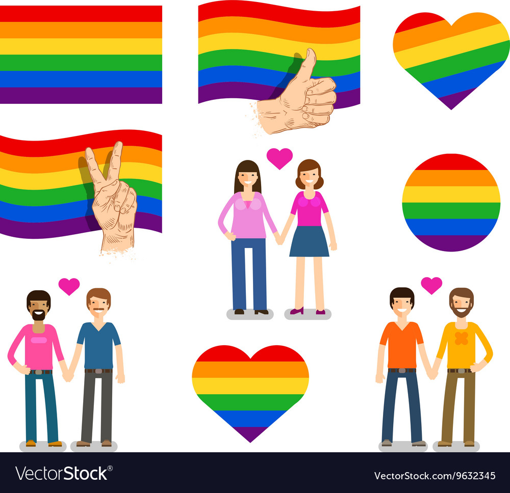 Symbol Logo Banner Flag Lgbt Lesbian Gay Vector Image Hot Sex Picture