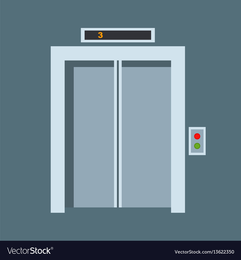 Door Elevator Entrance Doorway Royalty Free Vector Image