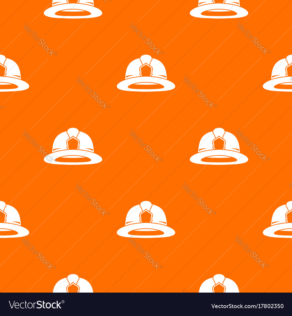 Fireman helmet pattern seamless Royalty Free Vector Image