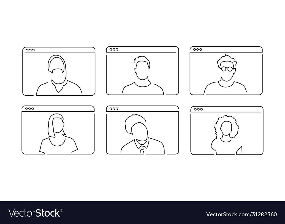 Communication line drawing Royalty Free Vector Image