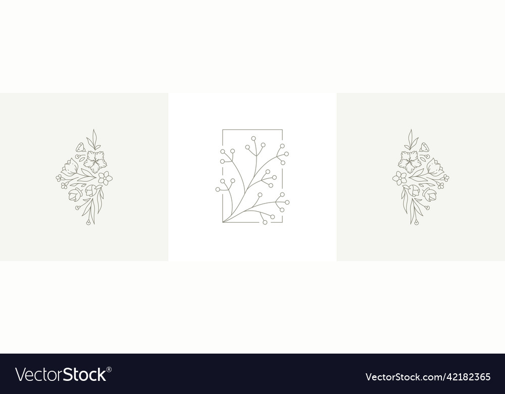 Beautiful seasonal line art decorative design vector image Beautiful seasonal line art decorative design