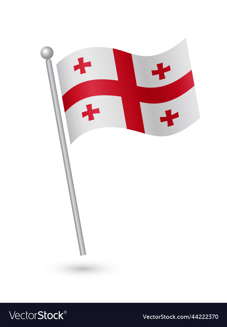 Georgia flag Royalty Free Vector Image - VectorStock