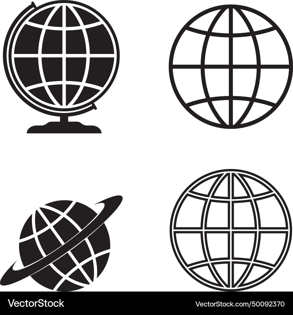 Globe logo Royalty Free Vector Image - VectorStock