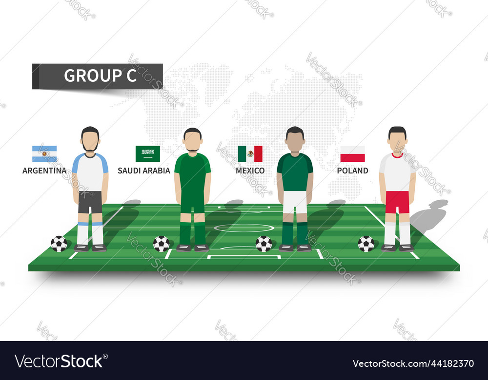 Qatar fifa world cup soccer tournament 2022 Vector Image