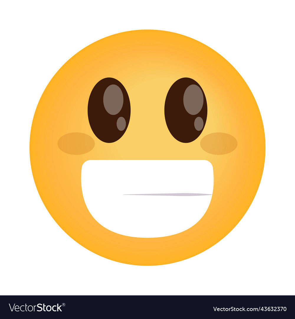 Smile Emoji Happy Royalty Free Vector Image Vectorstock