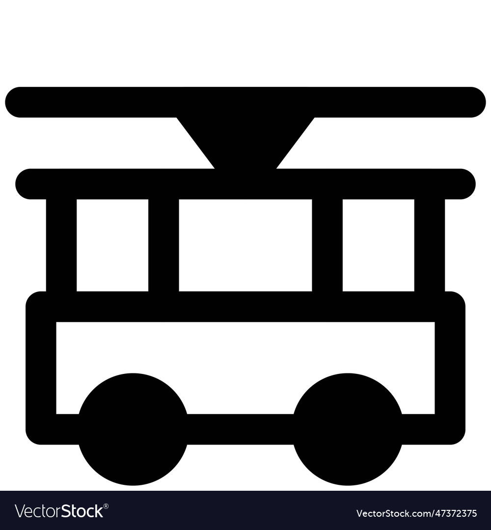 Cable Car Or Sky Tram For Mass Transit Royalty Free Vector