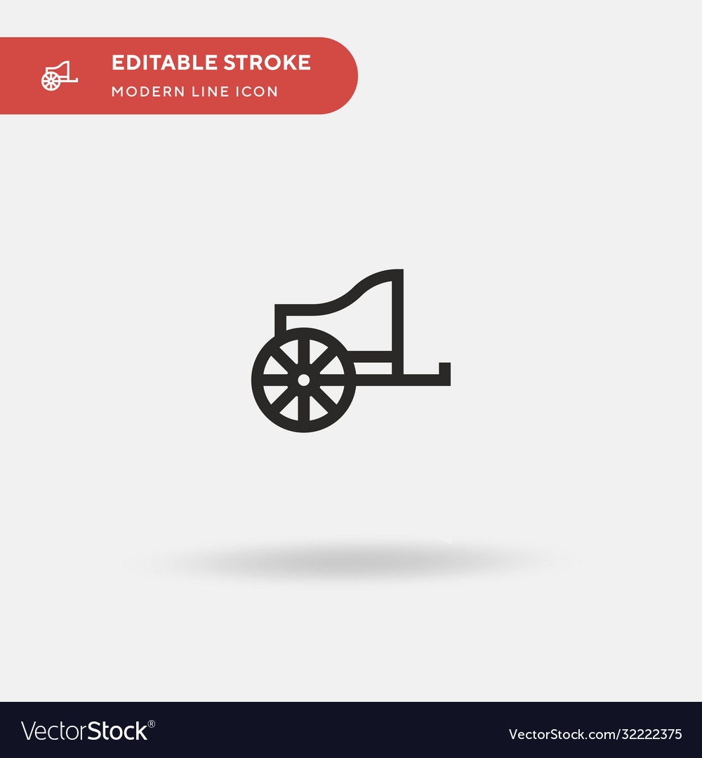 Chariot simple icon symbol Royalty Free Vector Image