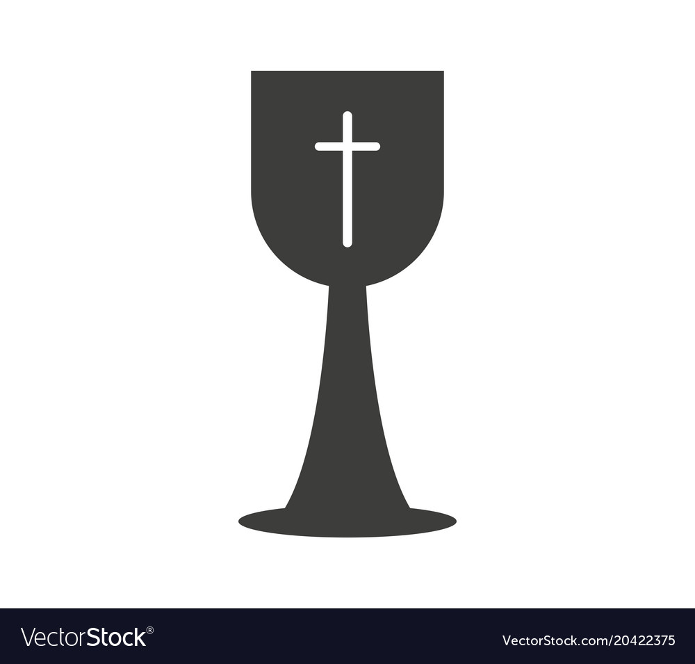 Christian cup icon Royalty Free Vector Image VectorStock