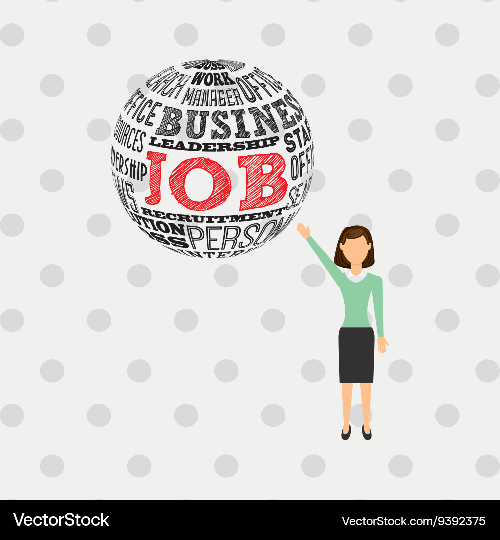 Jobs concept design Royalty Free Vector Image - VectorStock