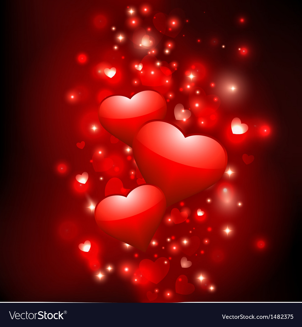 Shiny valentine background Royalty Free Vector Image