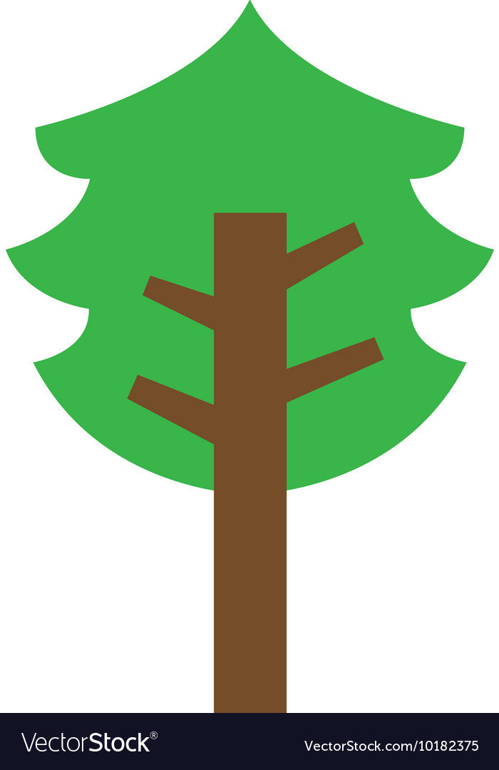 Tree plant eco icon Royalty Free Vector Image - VectorStock