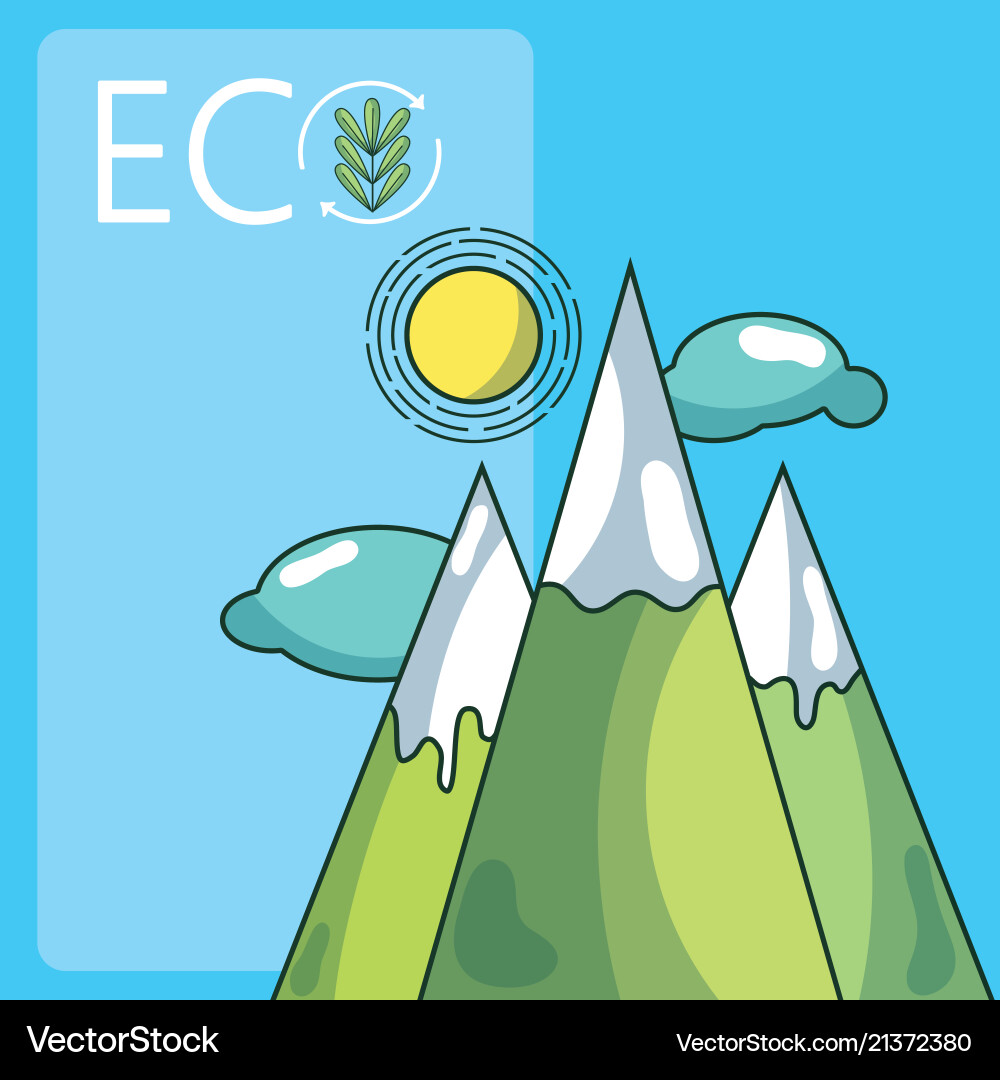 Eco environment concept Royalty Free Vector Image