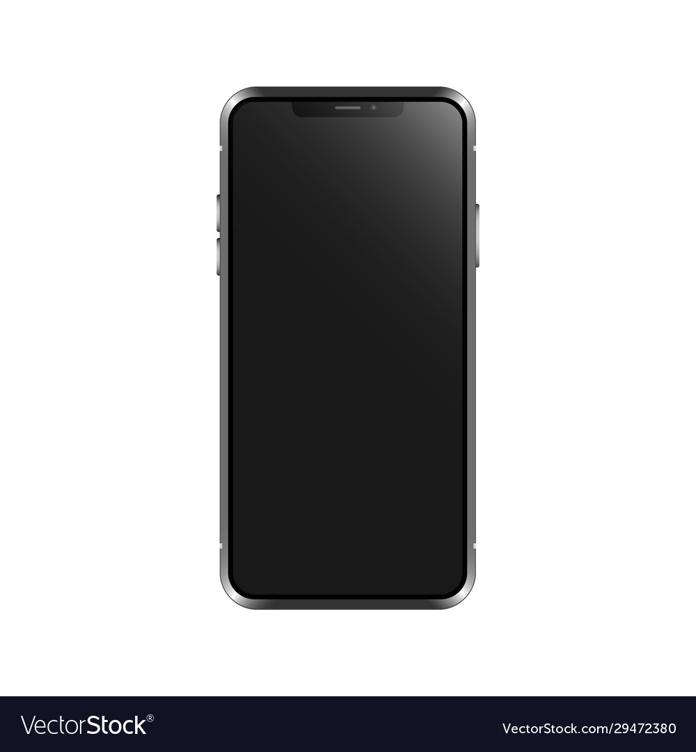 Realistic smartphone mockup Royalty Free Vector Image