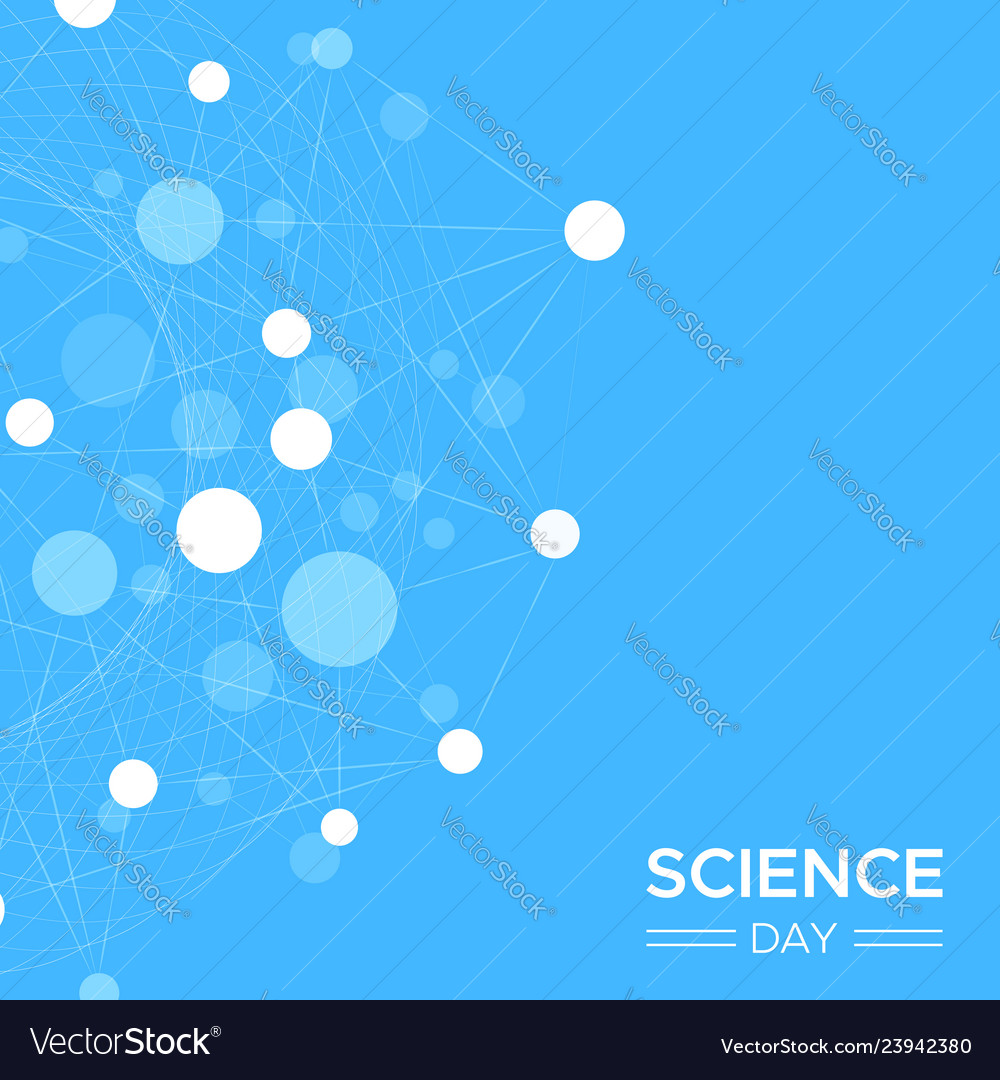 Science day modern concept background Royalty Free Vector