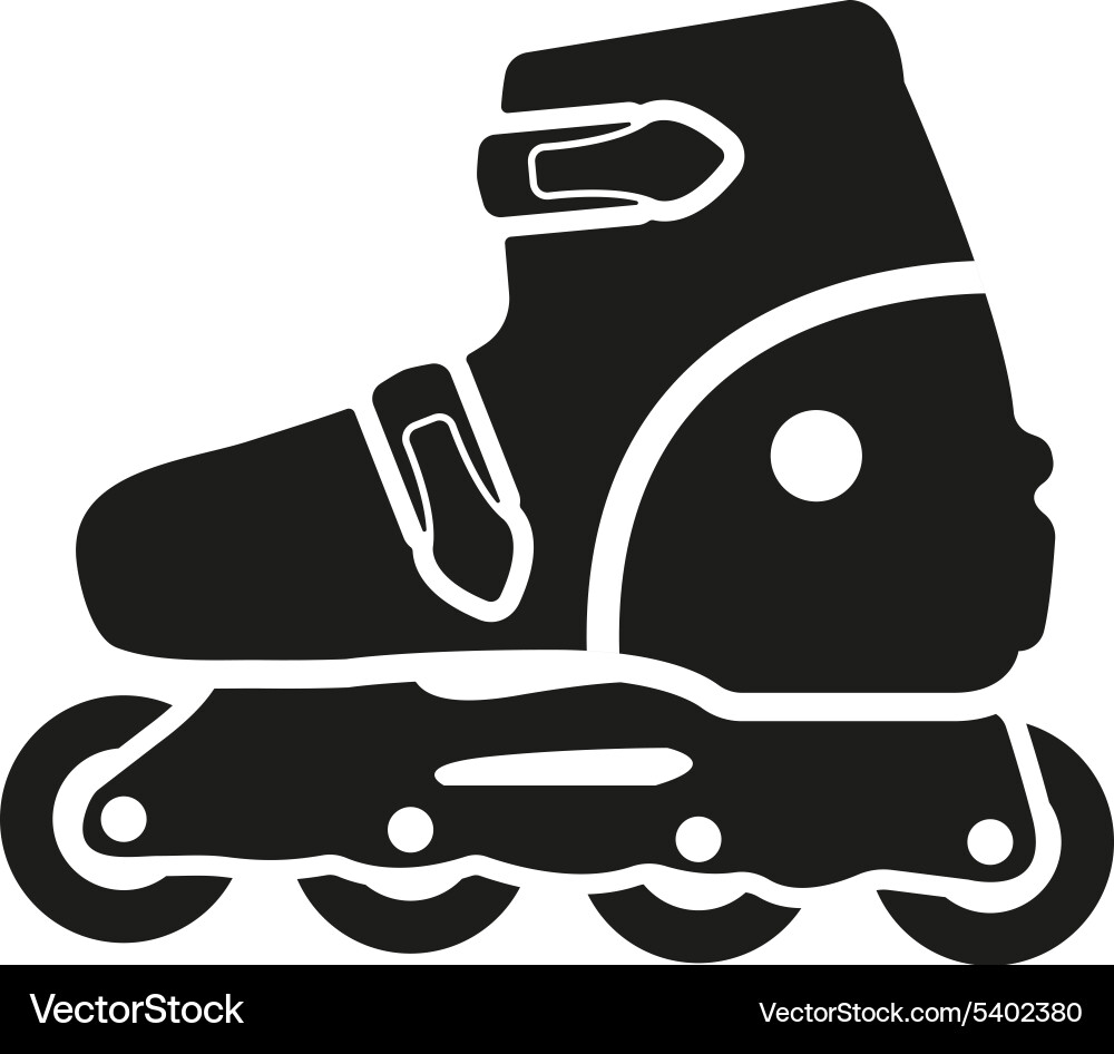 The roller skate icon skates symbol flat Vector Image
