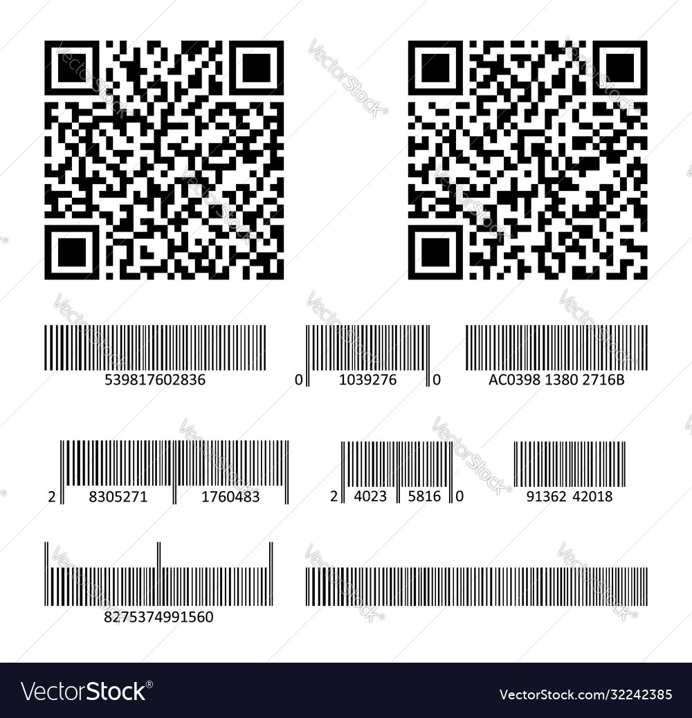 Code bar for design product scan barcode Vector Image